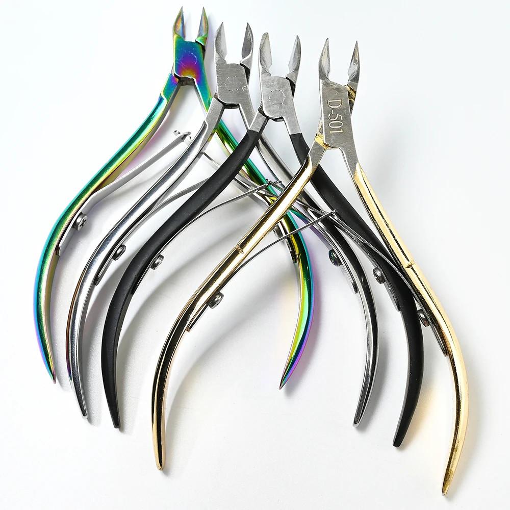 Professional Cuticle Cutter Nail Nippers Scissors Manicure Pusher Pedicure Tong Dead Skin Remover