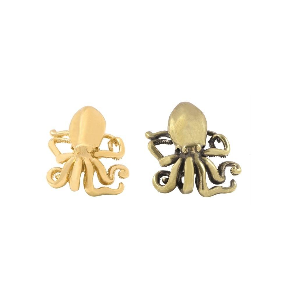 Furniture Hardware Cabinet Door Knobs Retro Wardrobe Drawer Pulls Octopus Brass Handle  Dresser