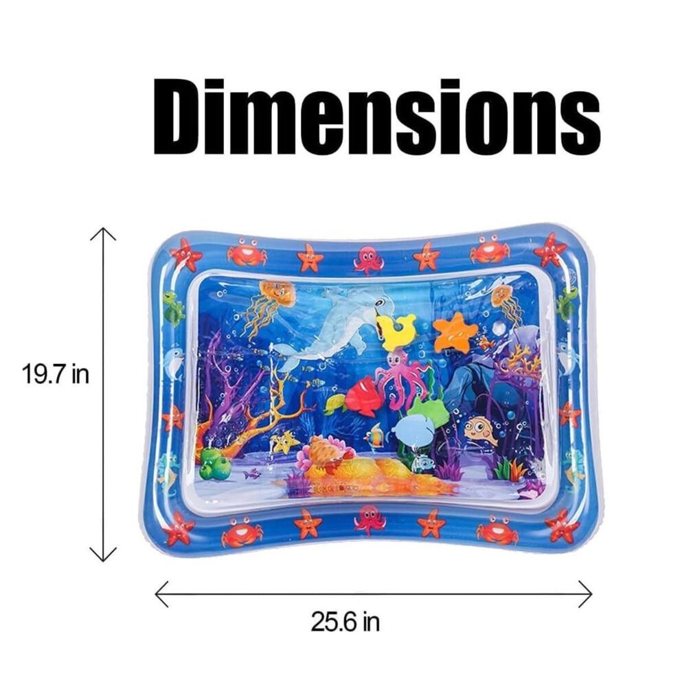 Tummy Time Water Mat Inflatable Play for Pet Water Sensor for Kids, Interactive Cat Play Feel Cool