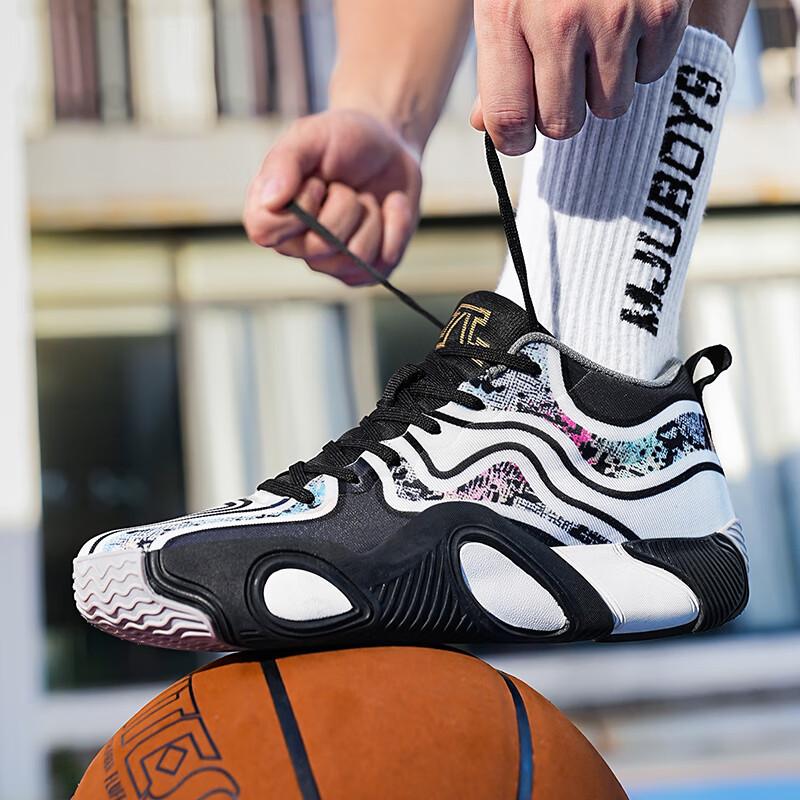 

Putian basketball shoes for men and women, anti-skid, wear-resistant and shock-absorbing in autumn and summer, practical combat, lightweight students, 45