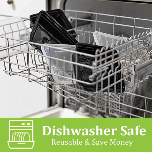 AIFUSI Meal Prep Containers, 50-Pack (750ml / 26oz) Food Storage Containers with Lids, Disposable Bento Boxes, Reusable Plastic Lunch Boxes, Kitchen F