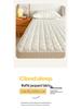 Soybean Fiber Waffle Jacquard Quilted Mattress Protector - Solid Color Bed Cover