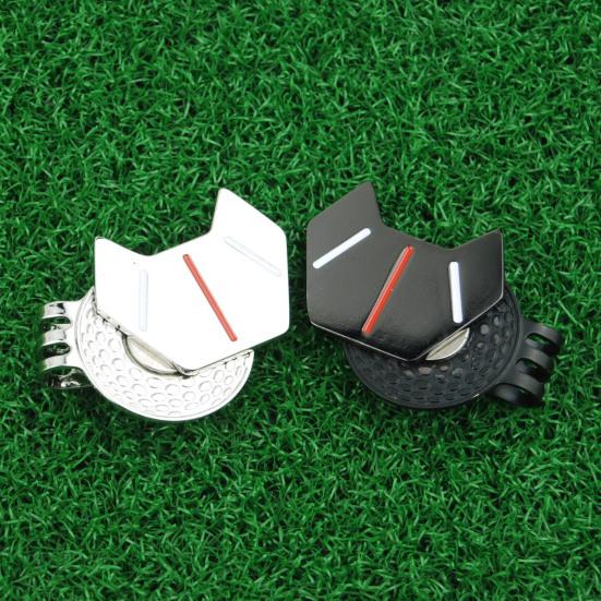 1 Set Target Mark Magnetic Waterproof High Strength Ball Mark Metal Mini Golf Ball Mark with Hat Clip Set Golf Accessory