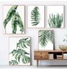 Picture Wall Art Canvas Paintings Home Decoration Nordic Art Tropical Plants Scandinavian Poster Green Leaves Decorative
