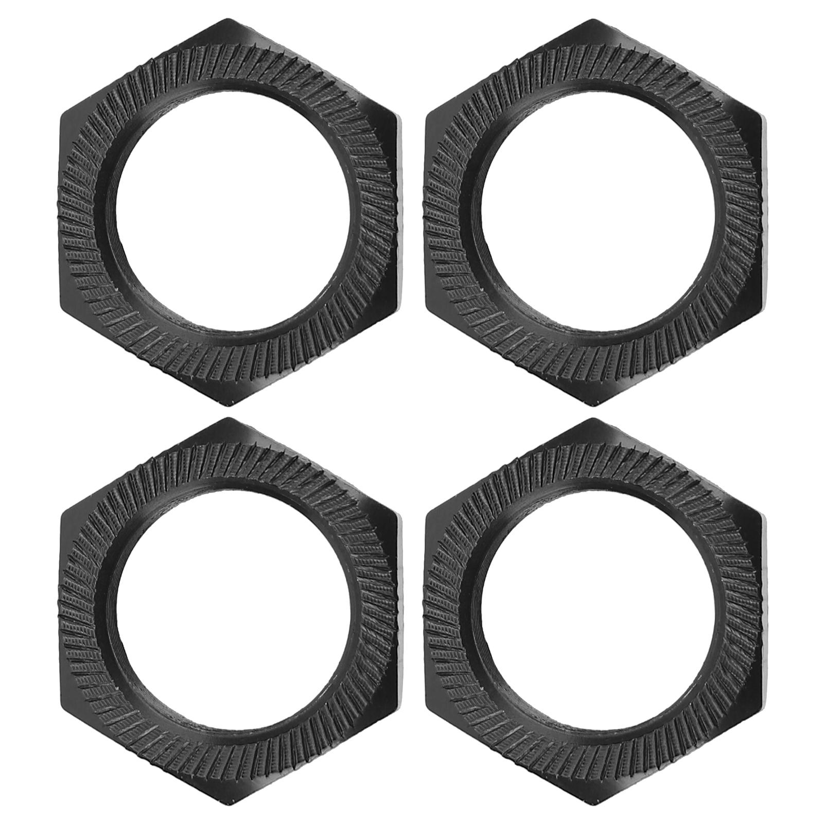 

4 Pcs 24mm Wheel Hex Hub Nut Aluminum Alloy High Strength 24mm Hex Hub Nut for ARRMA 1 5 Outcast Kraton 8s Black чёрный
