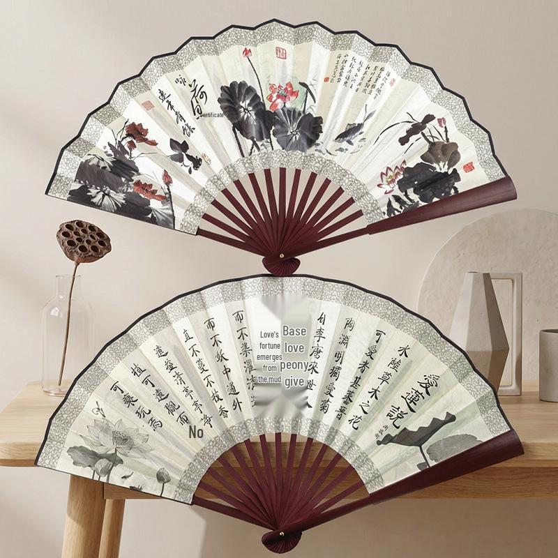 8" & 10" Blank Silk Students' Calligraphy and DIY Folding Fans