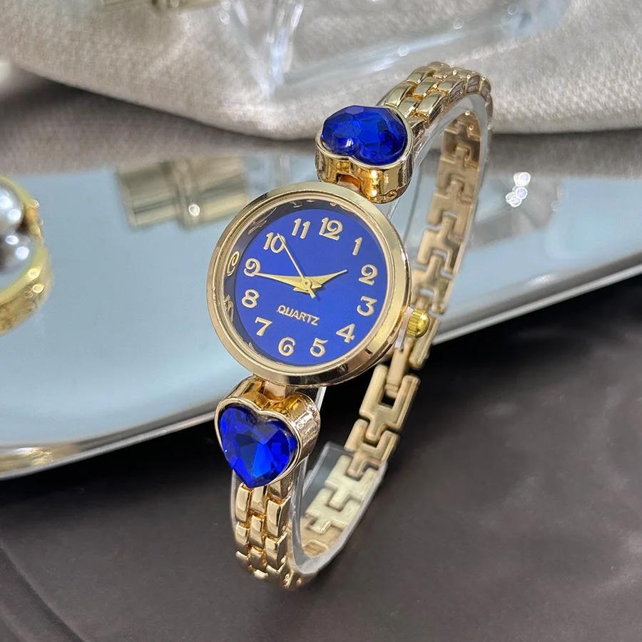 High Quality Gold Women Bracelet Watches for Ladies Wrist Watches Top Brand Luxury Elegant Women Dress Quartz Watches Minimalist