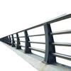 Carbon Steel Bridge Railing: Crash Barrier with Road Lighting for Overpass and River Landscape