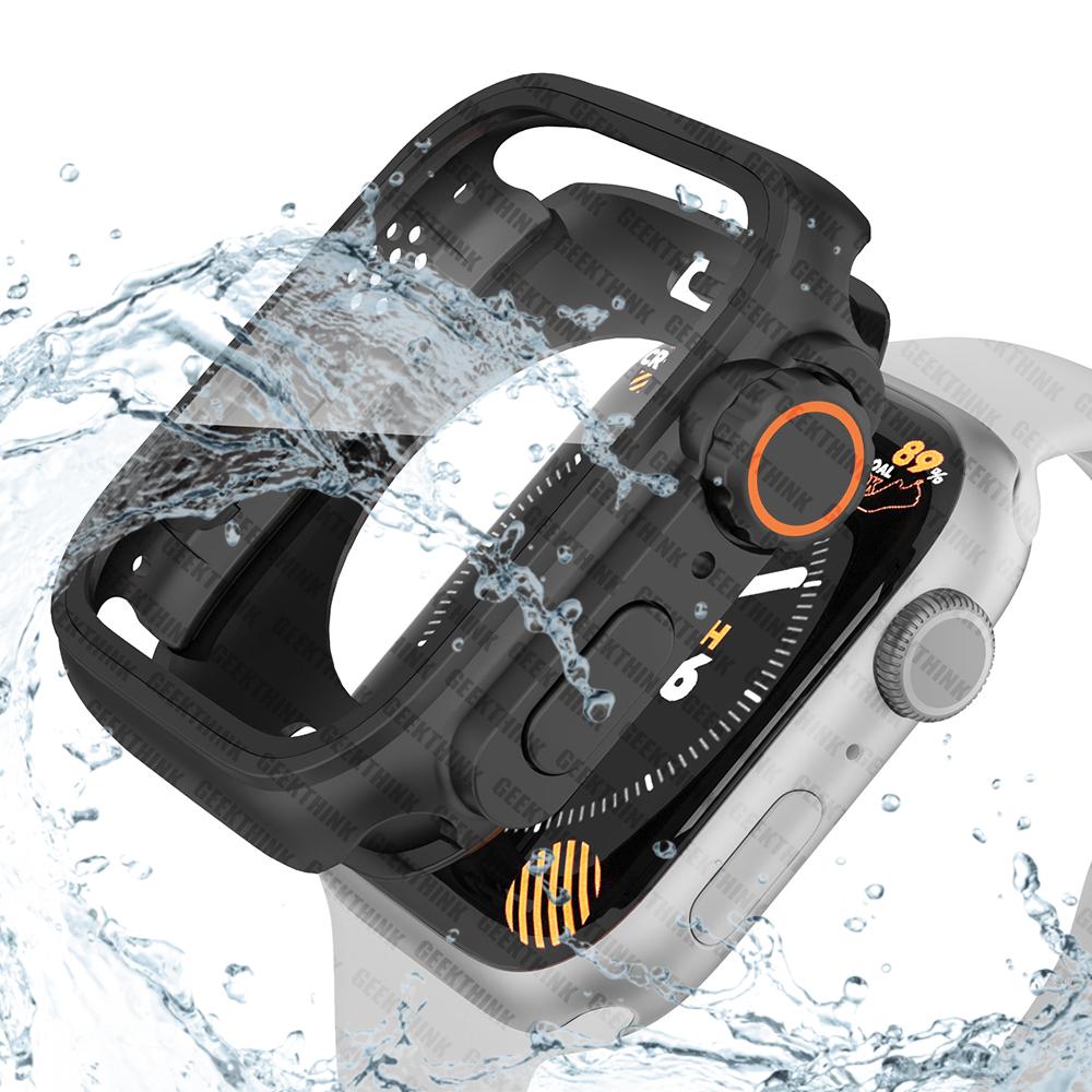 Waterproof Change to Ultra Case For Apple Watch 8 7 45mm 41mm 360°Full Cover For iWatch 6 5 4 44mm 40mm Upgrade to Ultra 49mm