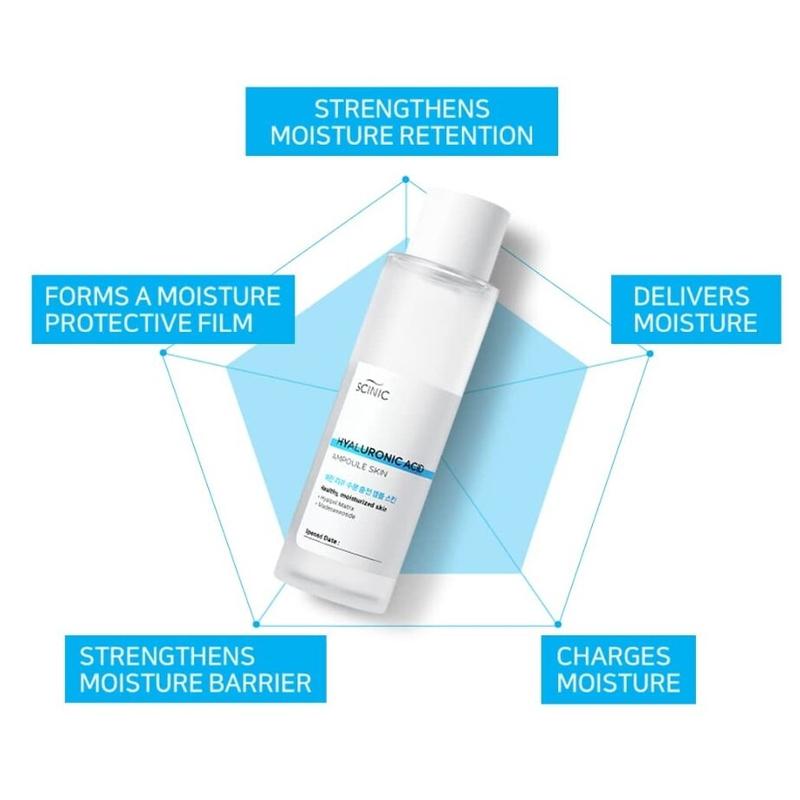 SCINIC Hyaluronic Acid Ampoule Skin 150ml Moisturizing Toner Hydrating Toner NEW