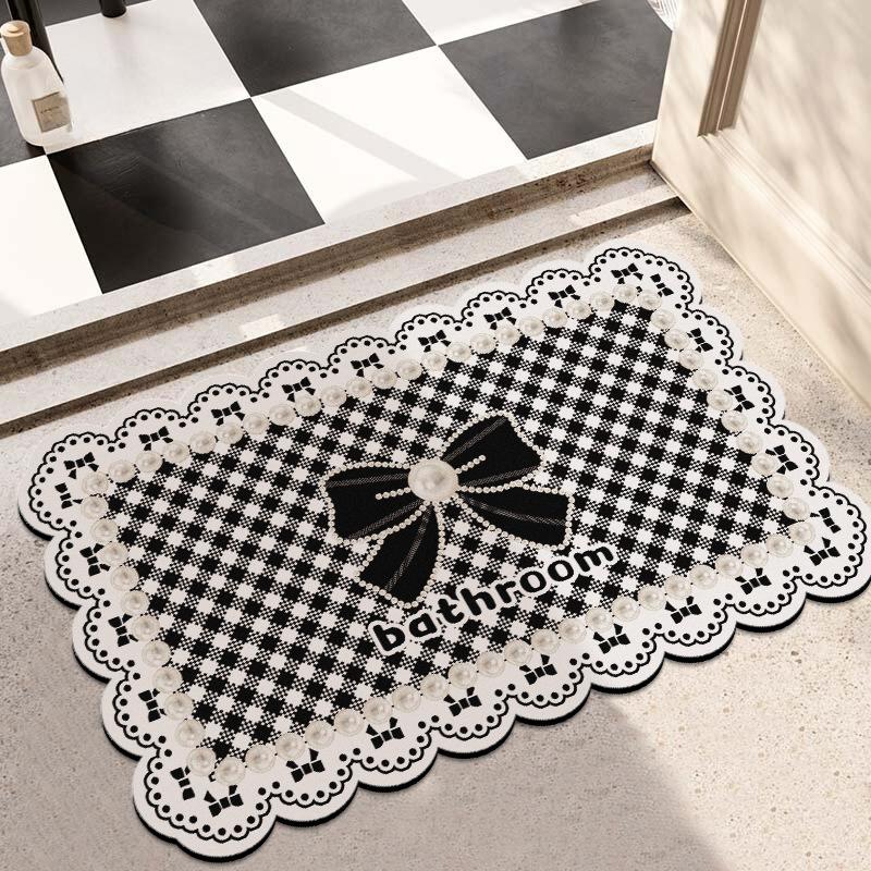 

Коврик для ванной противоскользящий впитывающий грязеотталкивающий простой в уходе коврик для ног 80 * 120cm