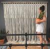 Handmade Woven Cotton Rope Tapestry Door Curtain: Nordic Bohemian Style for Home Decor
