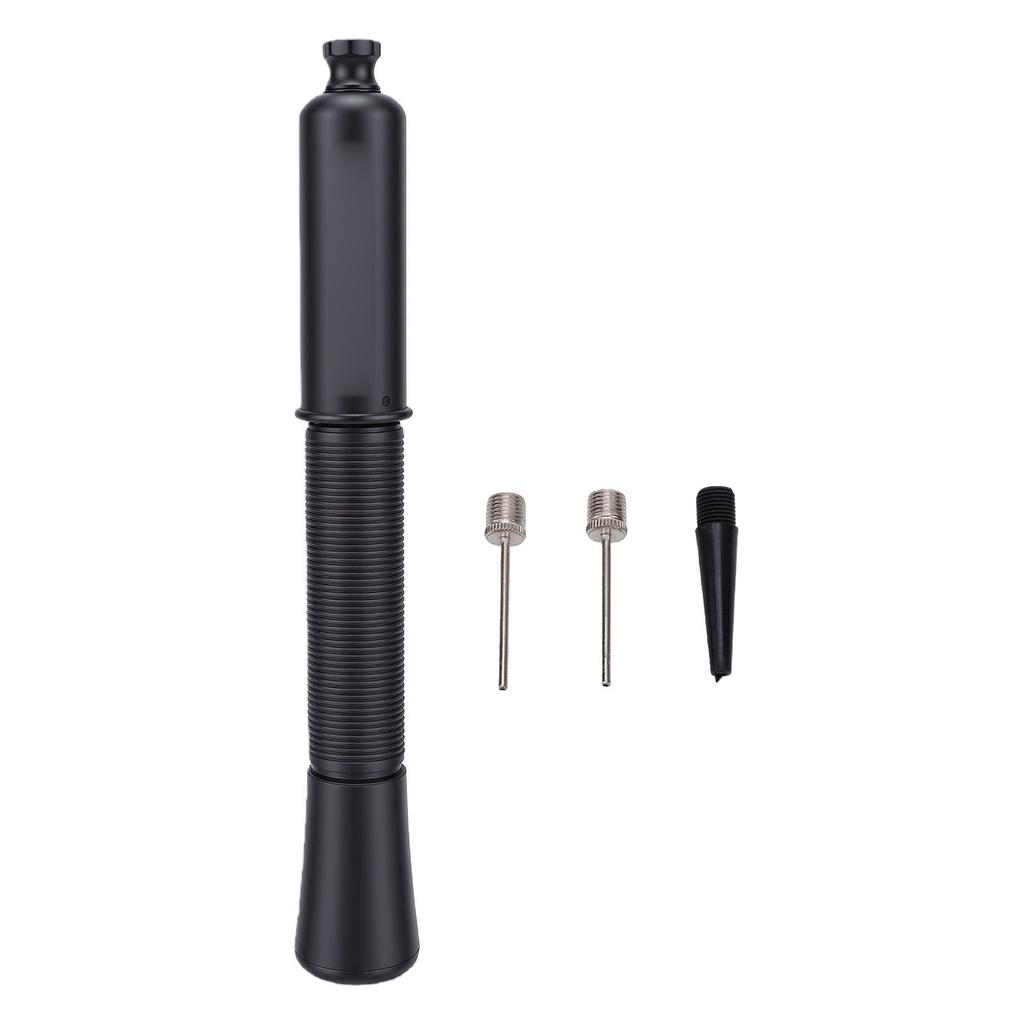 Ball Pump with Needle Storage Basketball Pump for Soccer Football Volleyball Push Pull Inflating System Black