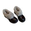 2026 New Korean style Thick Bottom High Heels Women's Autumn/Winter Brown Cotton Boots with Velvet