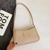 Women's Faux Leather Bowknot Shoulder Bag, Zipper Closure Simple Commuter Crossbody Purse, Ins Style Fashion Handbag