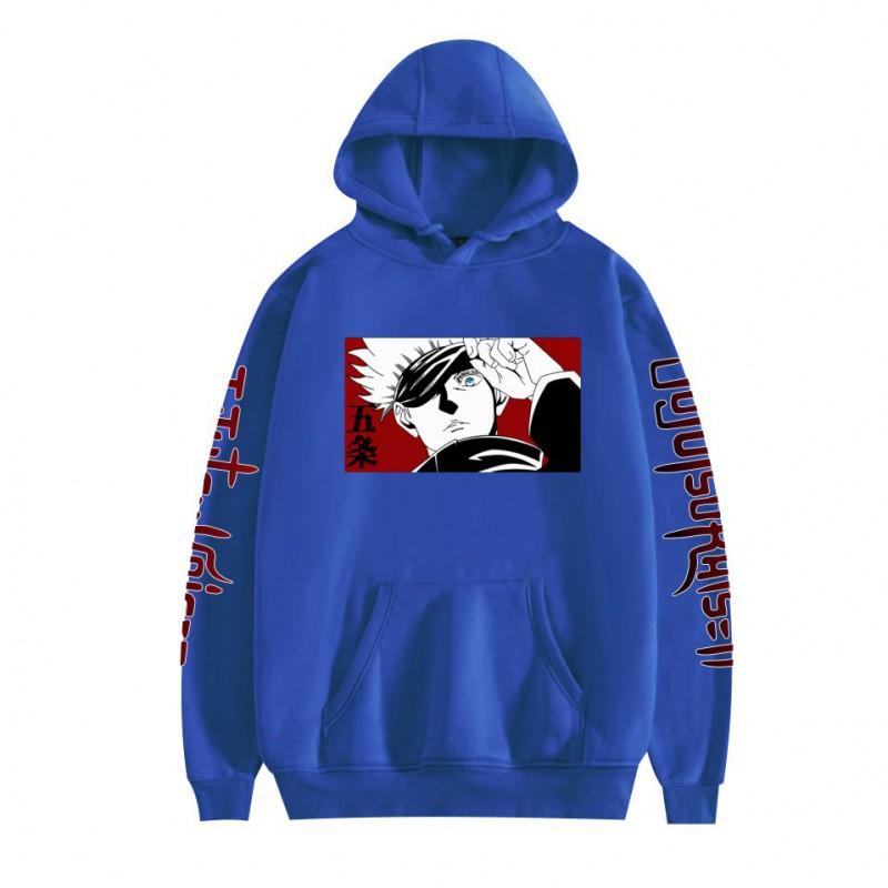 Jujutsu Kaisen Anime Hoodie Cartoon Print Loose Fit Sweatshirt Teens Couples