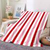 1pc Red Stripes Blanket Warm, Cozy, And Soft, Suitable for Sofas, Beds, Cars, And Office Use.Perfect for Camping And Travel, Making It a Great Gift fo