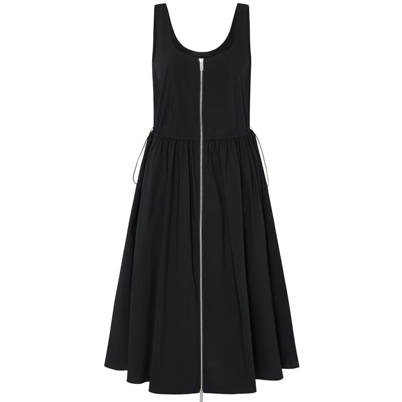 

MO&Co. 2024 Summer Techwear Zip-Front High-Waist Drawstring Dress S (160)