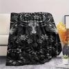 1PC High Mountain Cattle  Print FlAannel Blanket, High quality Comfortable for All Seasons, Home Decor, Warmth and Comfort