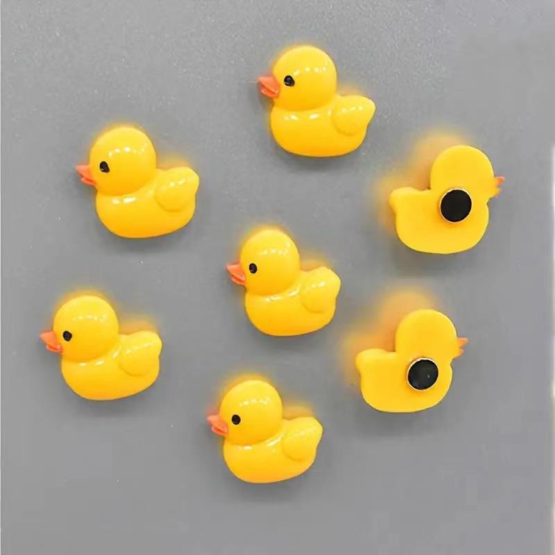 Creative Cute Cartoon Yellow Duck Magnetic Stickers for Office Home Kitchen Decorations Fridge Decor
