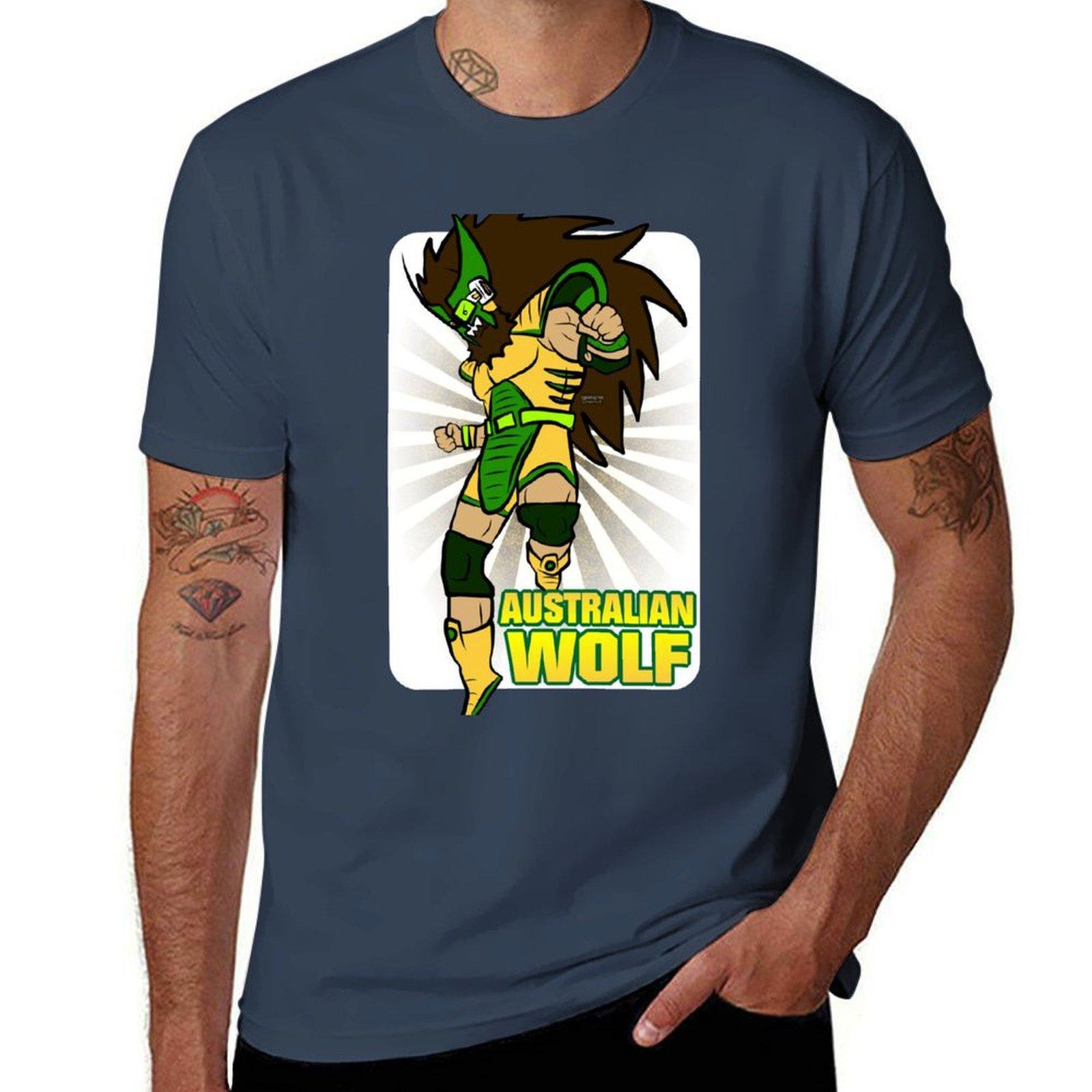 Australian Wolf Z TShirt Breathable Mesh Panel TShirt S