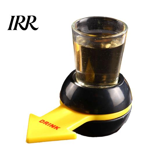 Party Game with Shot Glass Penalty Spin Wheel Drinking Toy, Fun Adults Pointer Rotating Punishment for Bar, KTV, Family Night, Parties,