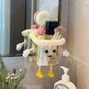 1PCS Cartoon Bathroom Punch-free Suction Cup Hook Rack Face Towel Storage Box Wall-mounted Wash Basin Cosmetic Storage Box Storage Basket