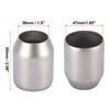 Motoforti 38mm-47mm 51mm-60mm Motorcycle Exhaust Pipe Adapter Pipe Connection Reducer Muffler Stainless Steel Connector