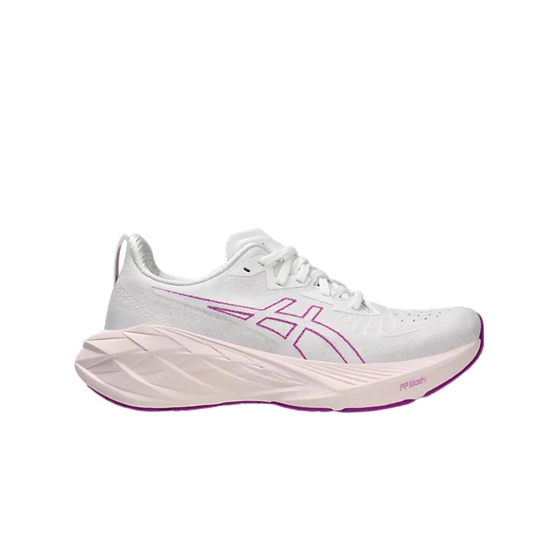 

(w) Asics Novablast 4 White Soothing Sea - D Wide W255