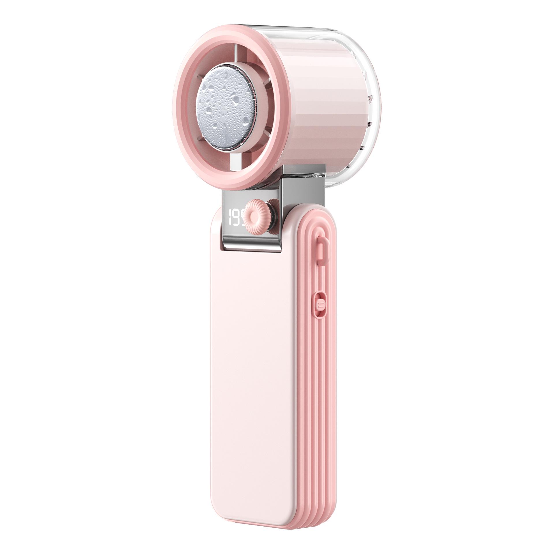 Portable Rechargeable Folding Handheld Neck Fan with Semiconductor Cooling Y31