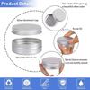 New Round Aluminum Tin Can Aluminum Screw Lid Threaded Aluminum Box 50ML Capacity 80ML Capacity Aluminum Container for Salve