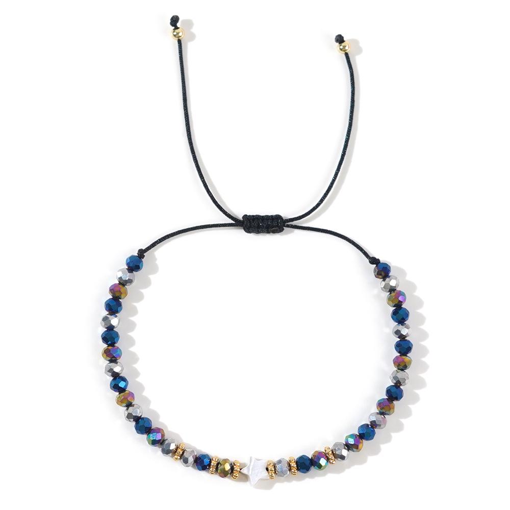 

Handmade Woven Crystal Beaded Star Bracelet - High-Grade, Trendy Daily Wear Jewelry