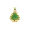 Gold Plated Buddha Pendant Necklace Women Minimalist Elegant Ethnic Style Charm Jewelry