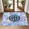 Borussia Dortmund Design Crystal Velvet Rug Soft Decorative Mat for Bedroom Entrance