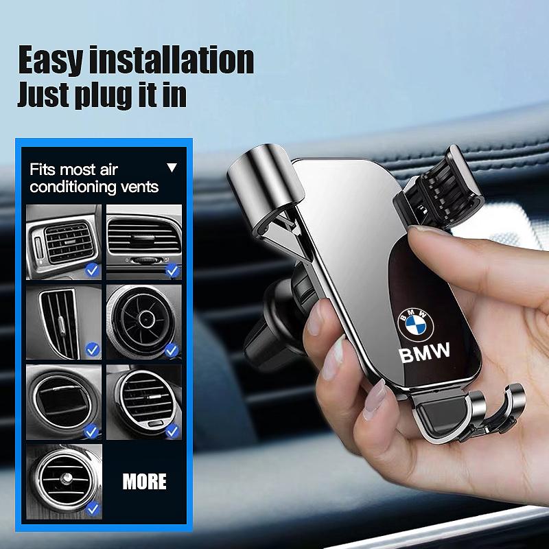 Support de téléphone portable pour aérateur de voiture Support à pince gravitationnelle Pour BMW F12 F13 G30 G32 F34 F40 F45 F46 X1 X2 X3 X5 X4 X6 X7 F25 F26