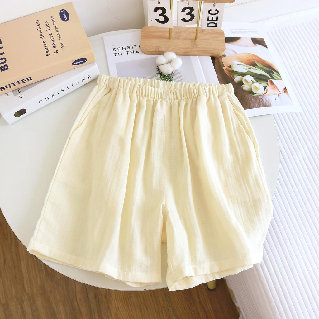 Pure Cotton Double-layer Yarn Nightdress Women's Spring and Summer New Round Neck Pure Cotton Medium and Long Dress Can Be Worn Outside Loungewear