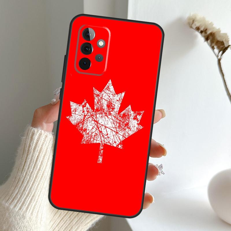 Canada Canadian Flag Case For Samsung Galaxy A13 A33 A53 A06 A17 A56 A36 A26 A16 A15 A35 A55 A34 A54 A52 A12 A32