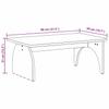 Natural Coffee Table 80 x 50 x 31 cm Solid Pine Wood