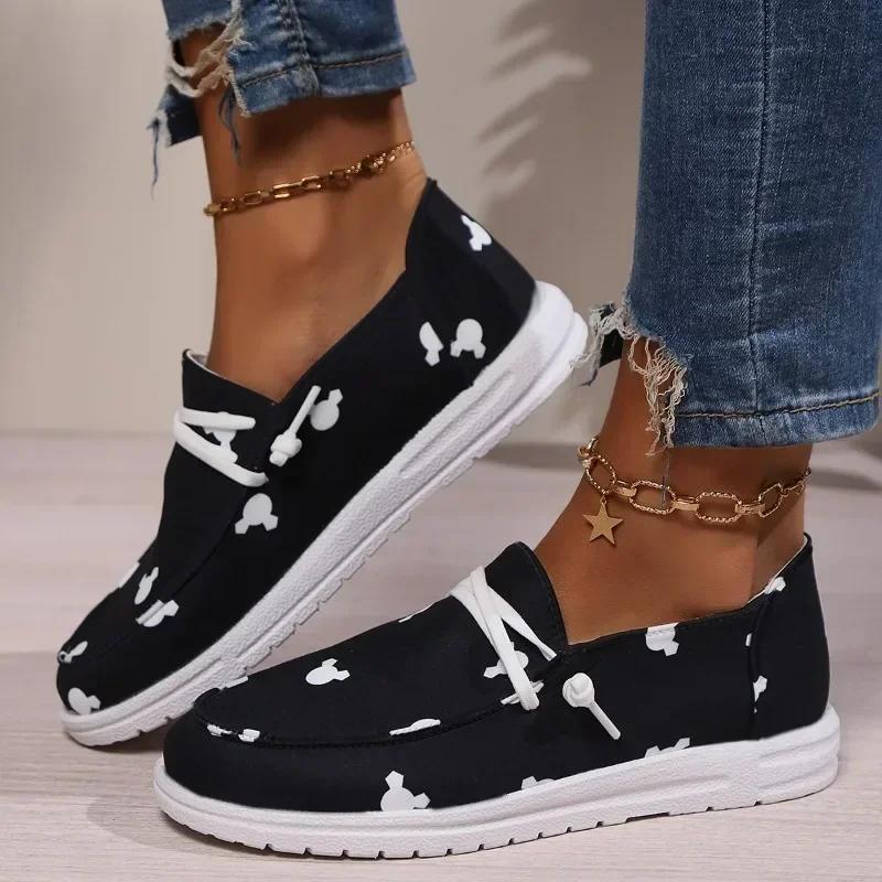 Summer Women's Vulcanized Shoes Canvas Casual Shoes Woman Flat Shoe Fashion Female Walking Shoes Sports Shoe Chaussure Femme