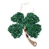 Lucky Clover Door Swag Multifunctional Plastic Artificial Lucky Clover Greenery Garland for Fireplace