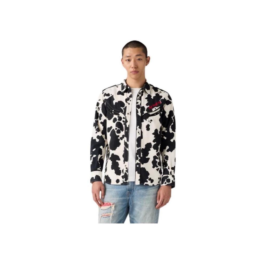 Levis X Toy Story Allover Kuhdruck Langarmhemd Herrenhemden 0034B-0000