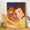 Disney Diamond Painting Beauty and the Beast 5D DIY Diamond Painting Art Diamond Painting Kit Adult/Beginner Gift Idea Home Decor