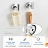 Wall Hook Bathroom Silver SUS 304 Stainless Steel Shower Towel Hook Maximum Load 15kg
