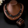 Simulated Pearl Women's Jewelry Set Baroque Statement Rhinestone Jewelry Set  Outfit Accessory