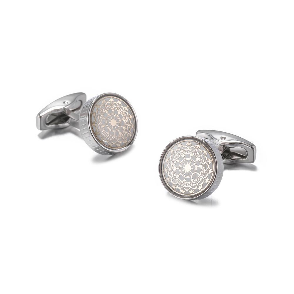 

New French shirt cufflinks, suit sleeve studs, high quality cuffs, men s jewelry cufflinks 829 routine срібний