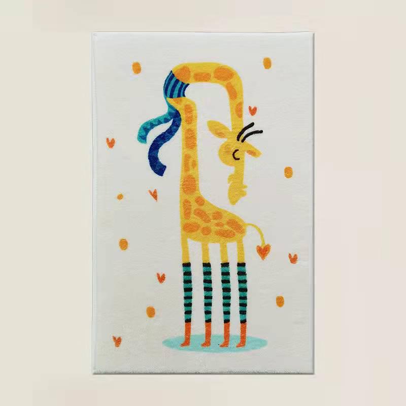 Dirt-Resistant Cartoon Rug: Non-Slip, Easy-Care, Large Area Carpet for Living Room & Bedroom