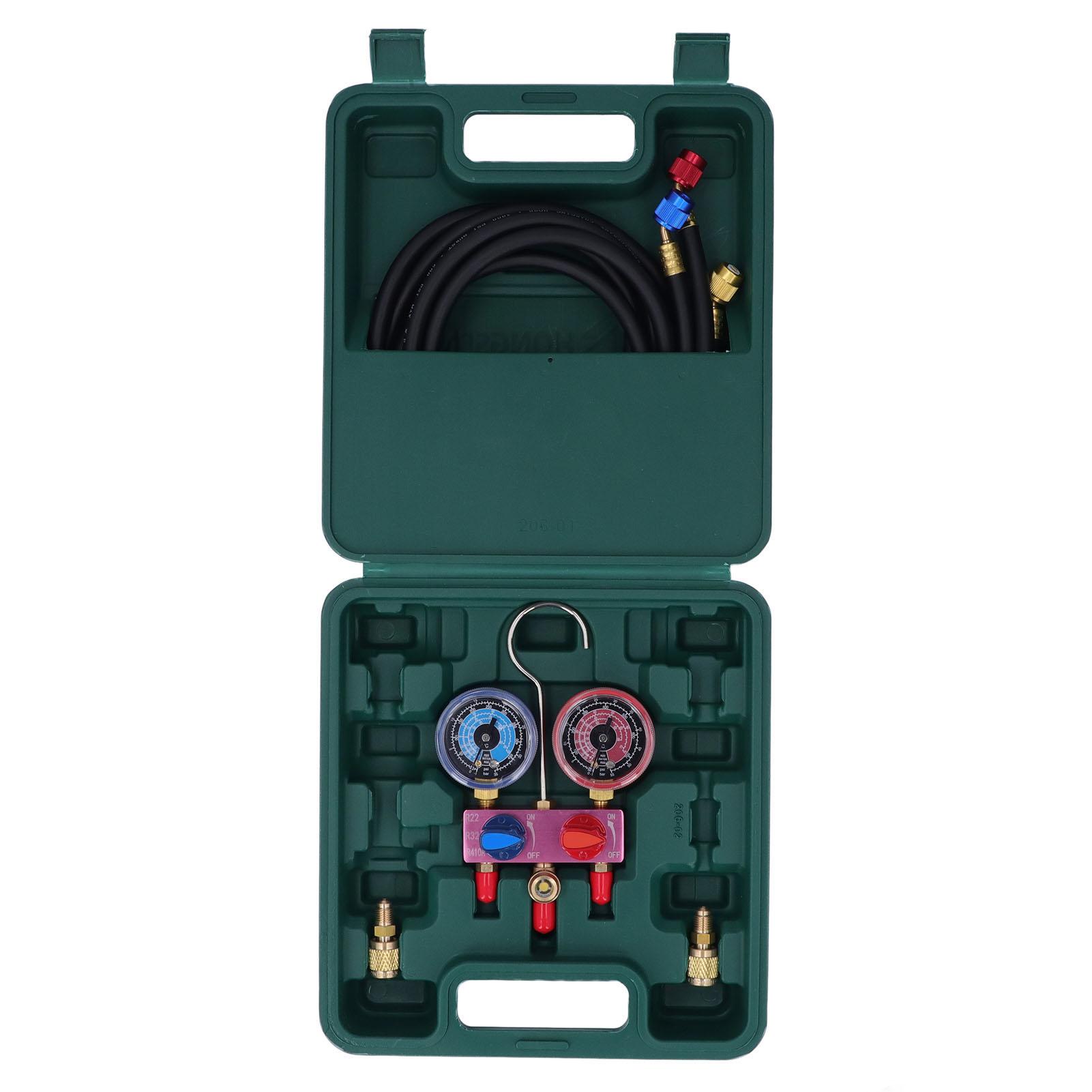 

G14 Мини-манометр для хладагента с шаровым краном, манометрический коллектор, комплект для R22 R32 R410A