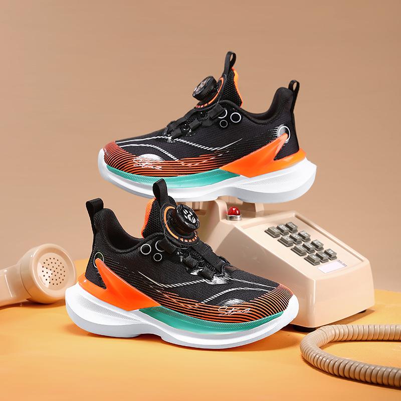 

Boys shoes single net basketball shoes 2025 new summer lightweight girls breathable running shock-absorbing sports shoes 29