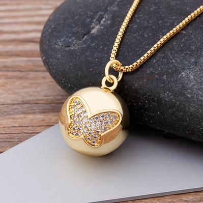 Nidin Fashion Charm Our Lady of Guadalupe Pendant Copper Zircon Virgin Mary Ball Choker For Women Best Wedding Party Jewelry