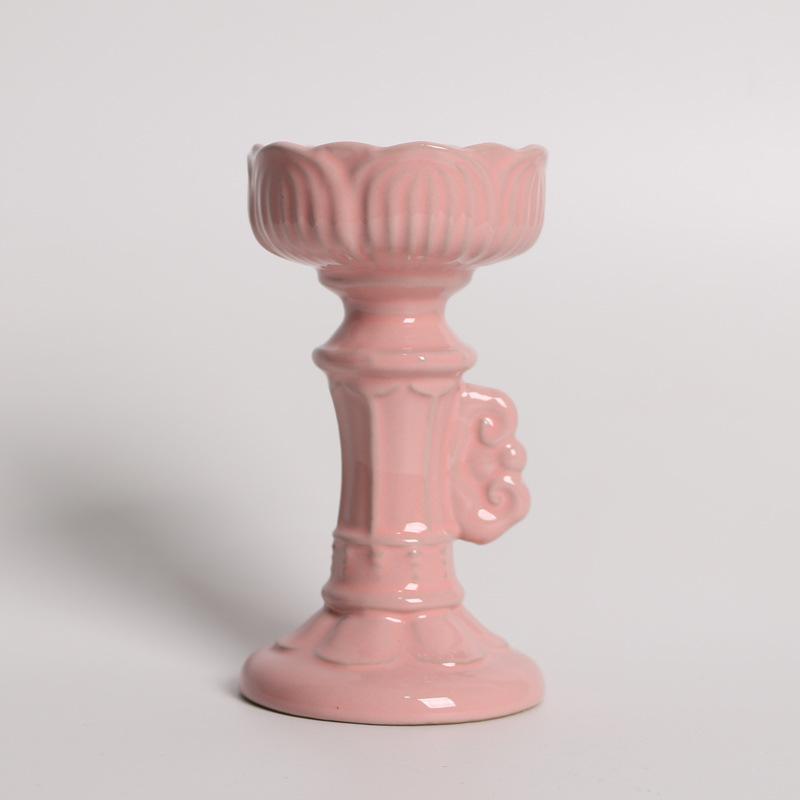 Ancient Rome Ceramics Candle Holder Candle Tray Home Decorations Stemmed Candlestick Atmosphere Decoration Home Decor